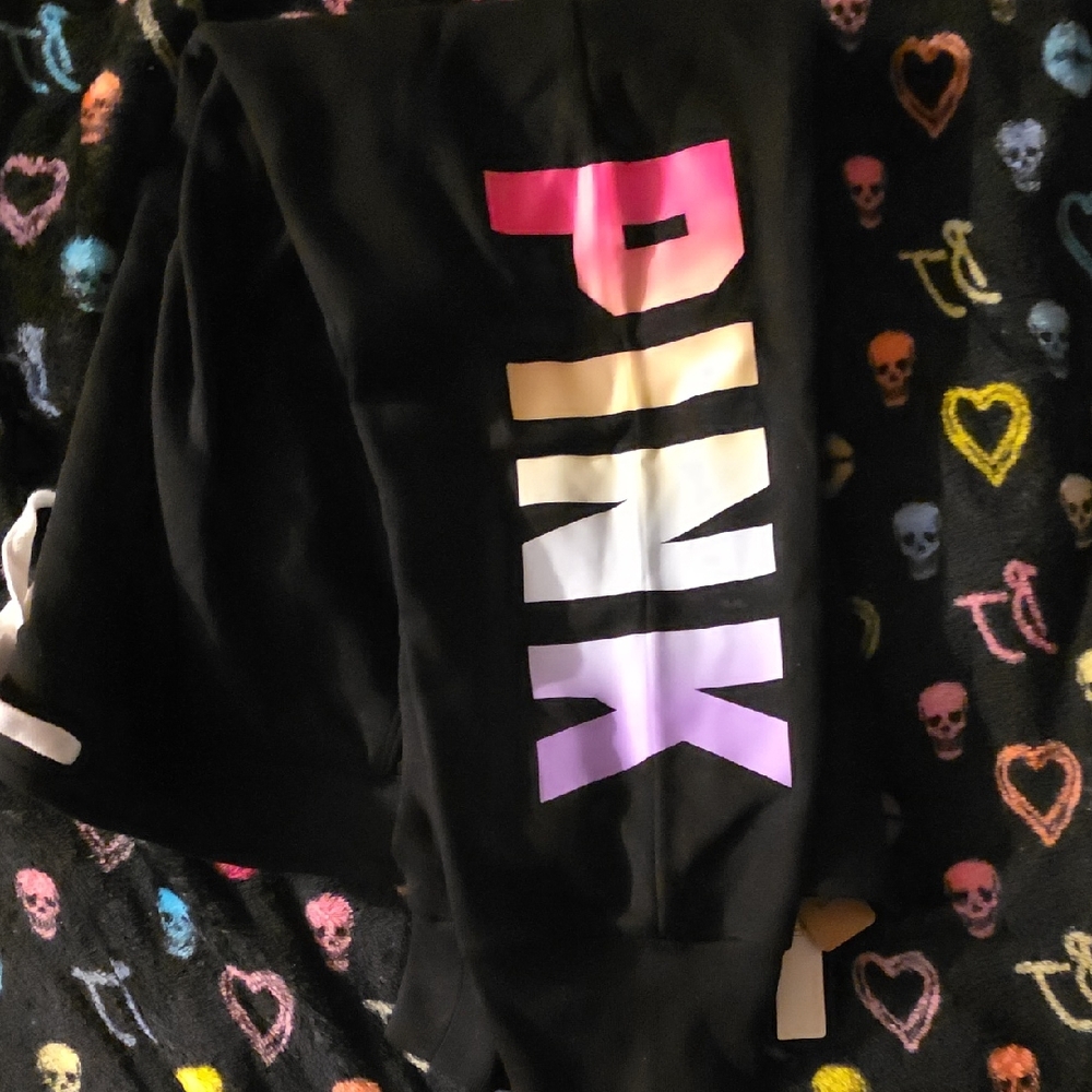 PINK Victoria's Secret Joggers/sweatpants with Multicolor Logo BRAND NEW